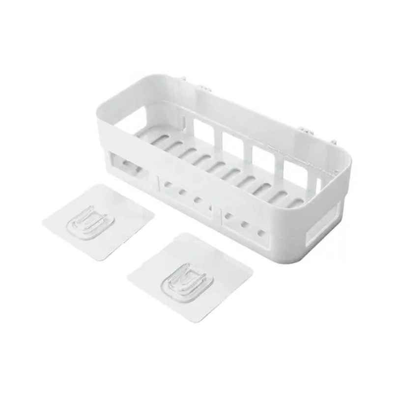 Perpetual Bathroom Organizer | Self Adhesive Shelf for Wall | Rack Without Drilling | 2 Pcs