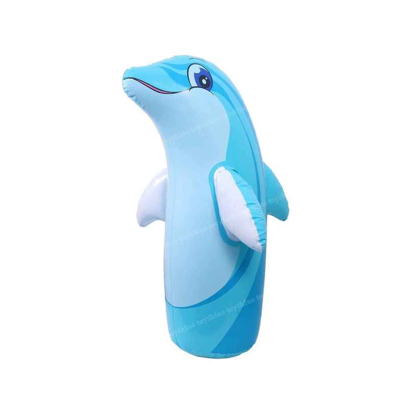 Toyshine Inflatable Hit Me Bop Bag Boxing Wrestling Toy For Kids, Dolphin Toyshine Inflatable Hit Me Bop Bag Boxing Wrestling Toy For Kids, Dolphin