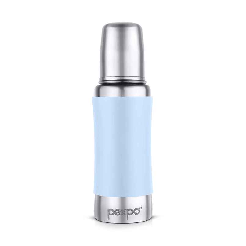 Go24 | Pexpo Jack & Jill Stainless Steel Baby Feeding Bottle Leak Proof | Blue - 250 ml Go24 | Pexpo Jack & Jill Stainless Steel Baby Feeding Bottle Leak Proof | Blue - 250 ml