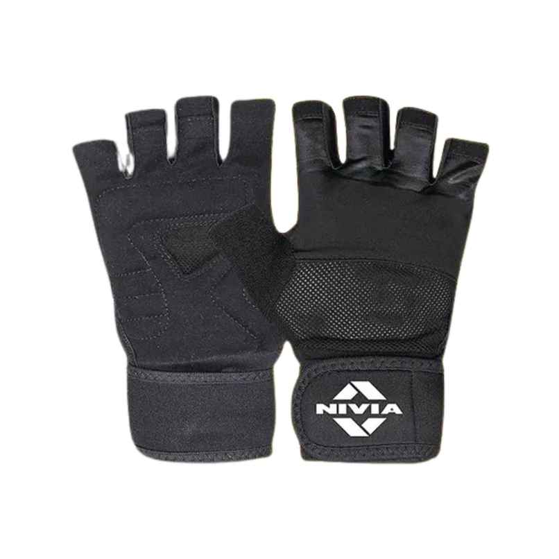Nivia Enduro Cross Gym Training Gloves | Large | Black Nivia Enduro Cross Gym Training Gloves | Large | Black