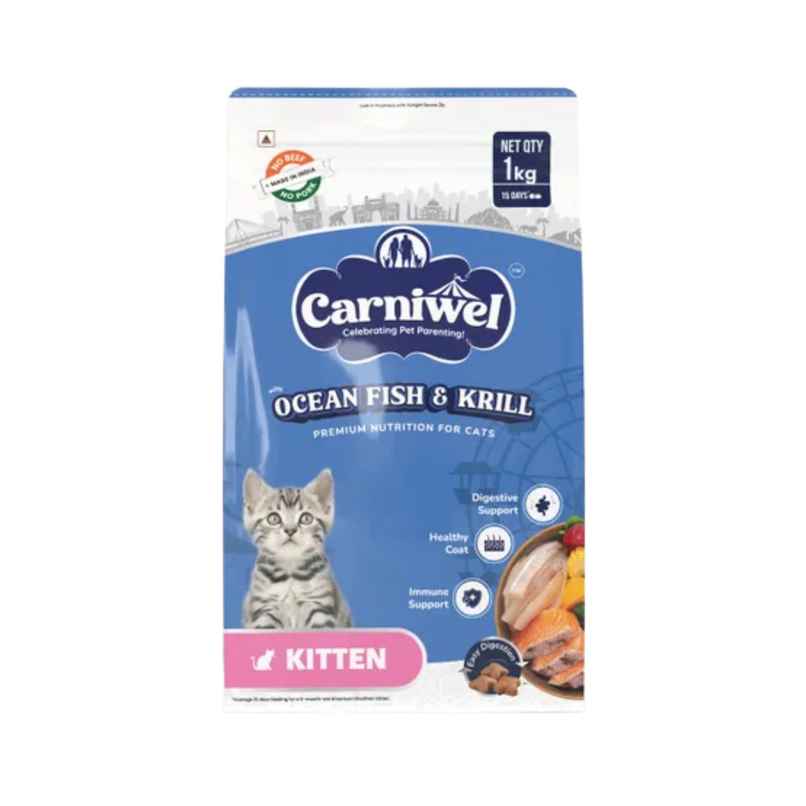 Carniwel Ocean Fish & Krill Dry Cat Food, Kitten