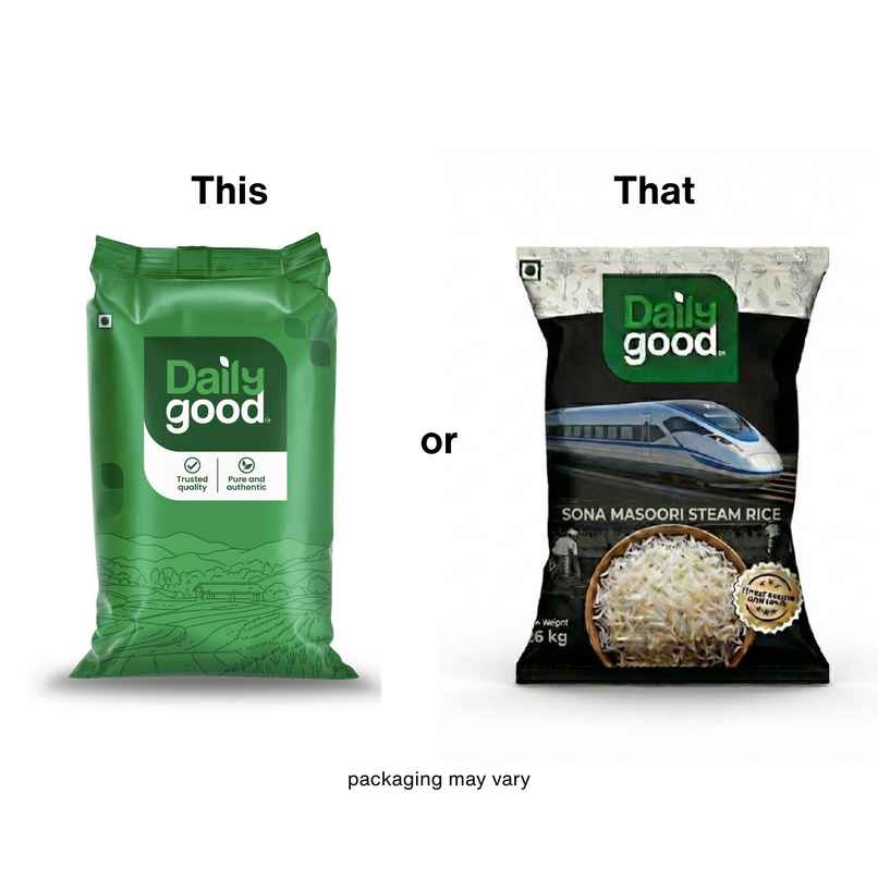 Daily Good Sona Masoori Steam Rice | Bullet Rice