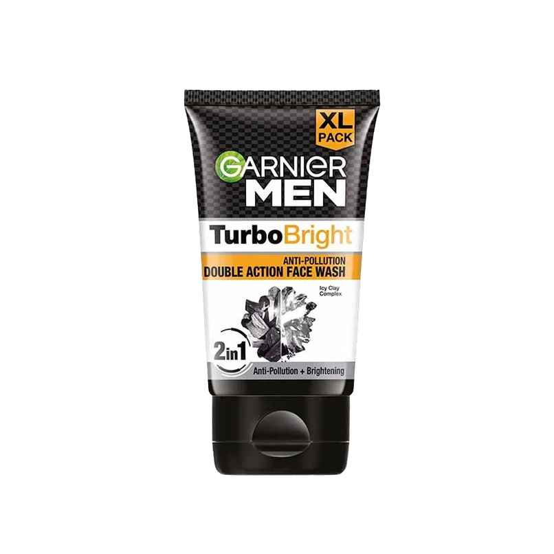Garnier Men Turbo Bright Anti-Pollution Double Action Face Wash