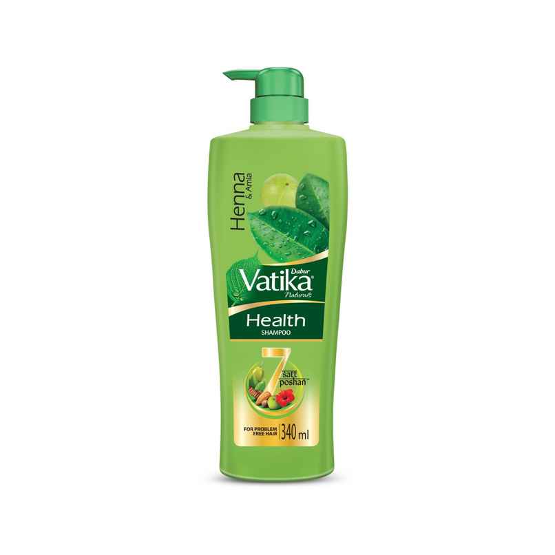 Vatika Naturals Health Shampoo with Henna & Amla - Power of 7 nourishing herbs