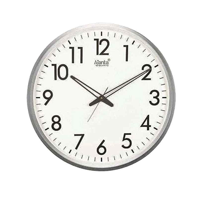 Ajanta Abstract White Quartz Wall Clock (32 x 32 x 3.5cm) Ajanta Abstract White Quartz Wall Clock (32 x 32 x 3.5cm)