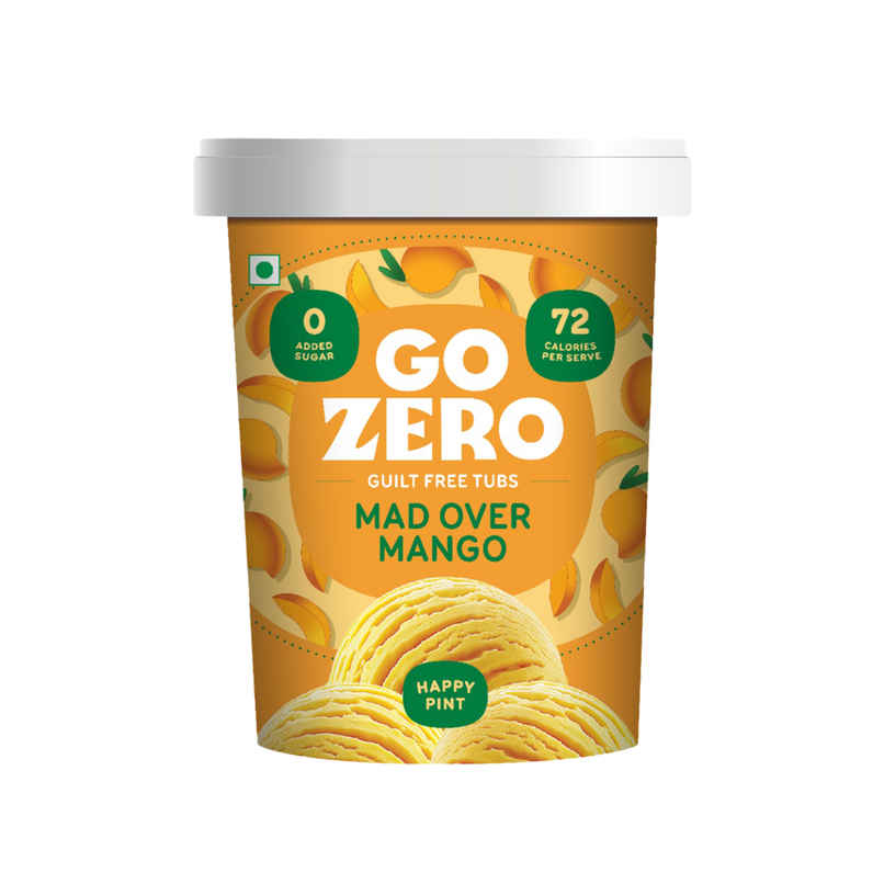 Go Zero Mad Over Mango Guilt Free Ice Cream Tub