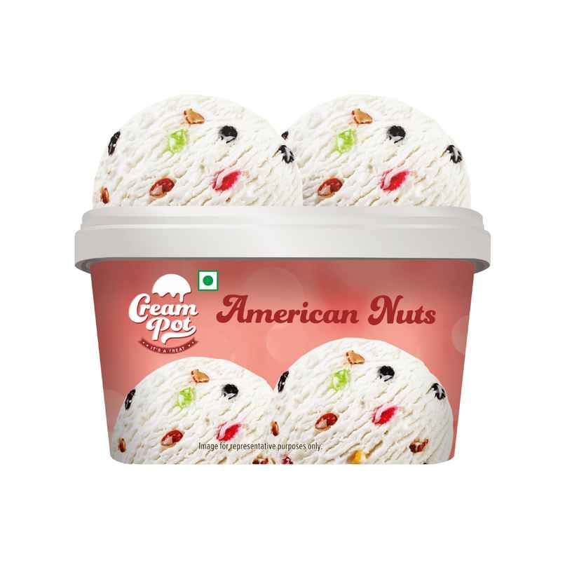Cream Pot American Nuts Ice Cream Tub Cream Pot American Nuts Ice Cream Tub