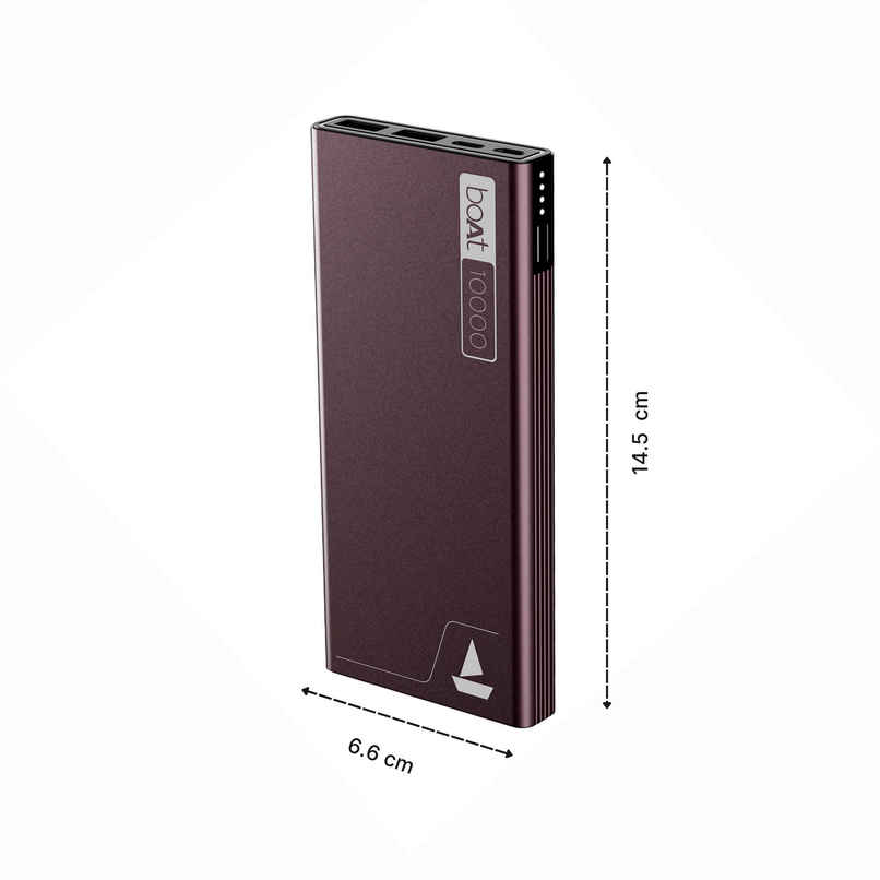 boAt 10000 mAh Power Bank w/ 22.5W Fast Charging & Smart IC Protection - PB300 (Burgundy)