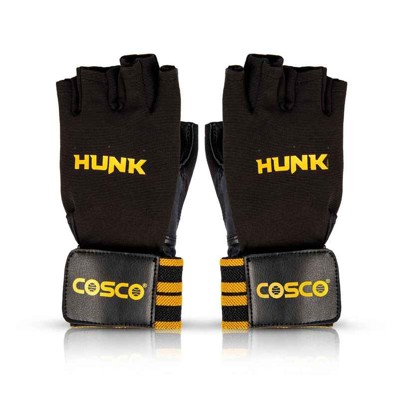 Cosco Gym Gloves - Hunk Large, 2 Pieces Made in India Cosco Gym Gloves - Hunk Large, 2 Pieces Made in India