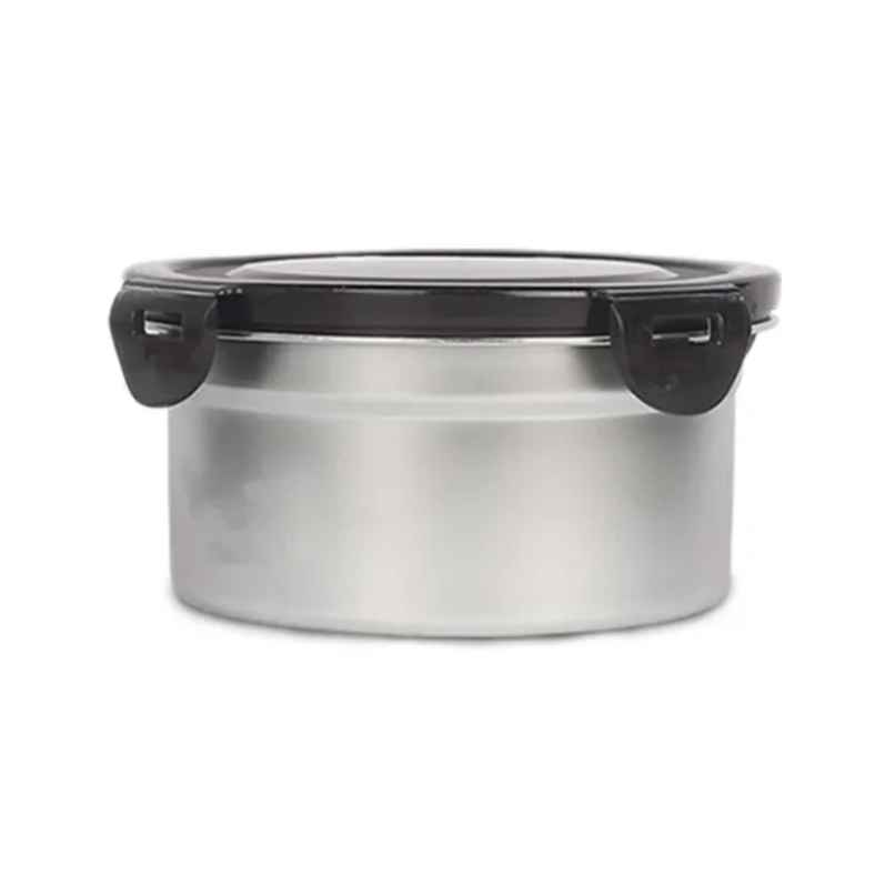 Femora Lunch Box High Steel Round Heavy Duty Airtight Leakproof Lunch Box - 850 ml / 28 Oz