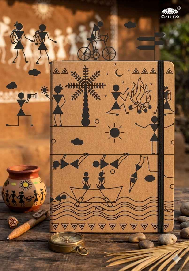 Matrikas Warli Journal | Ruled | Hardbound | B5 Size | 224 Pages
