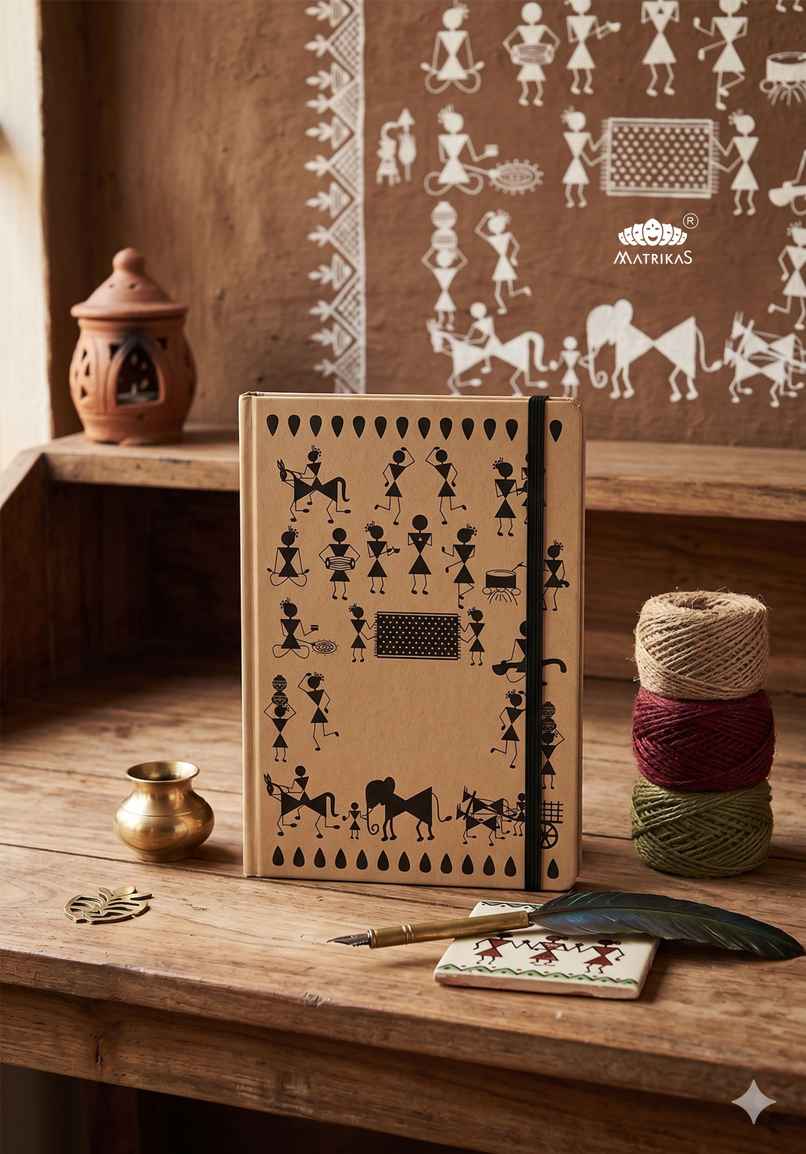 Matrikas Warli Journal | Ruled | Hardbound | B5 Size | 224 Pages