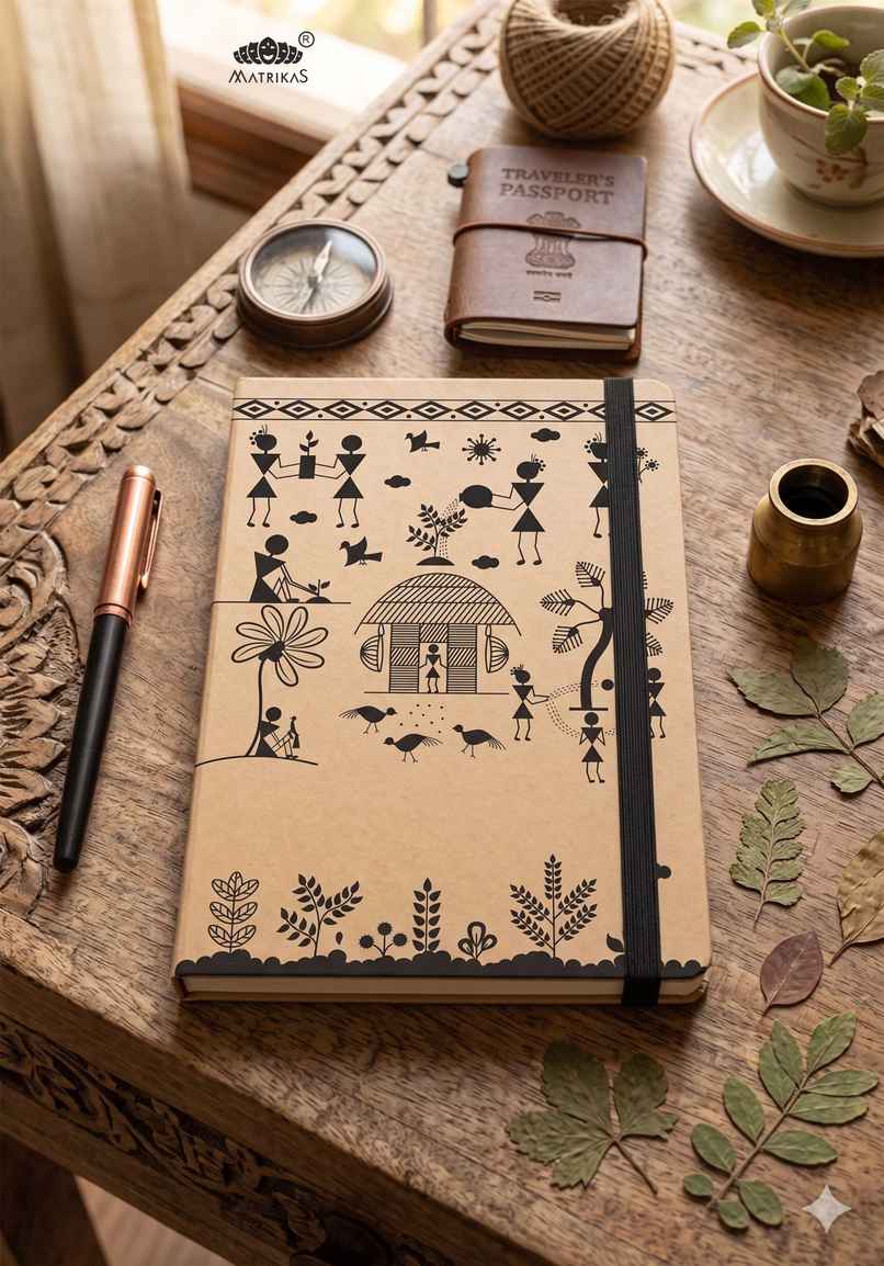 Matrikas Warli Journal | Ruled | Hardbound | B5 Size | 224 Pages