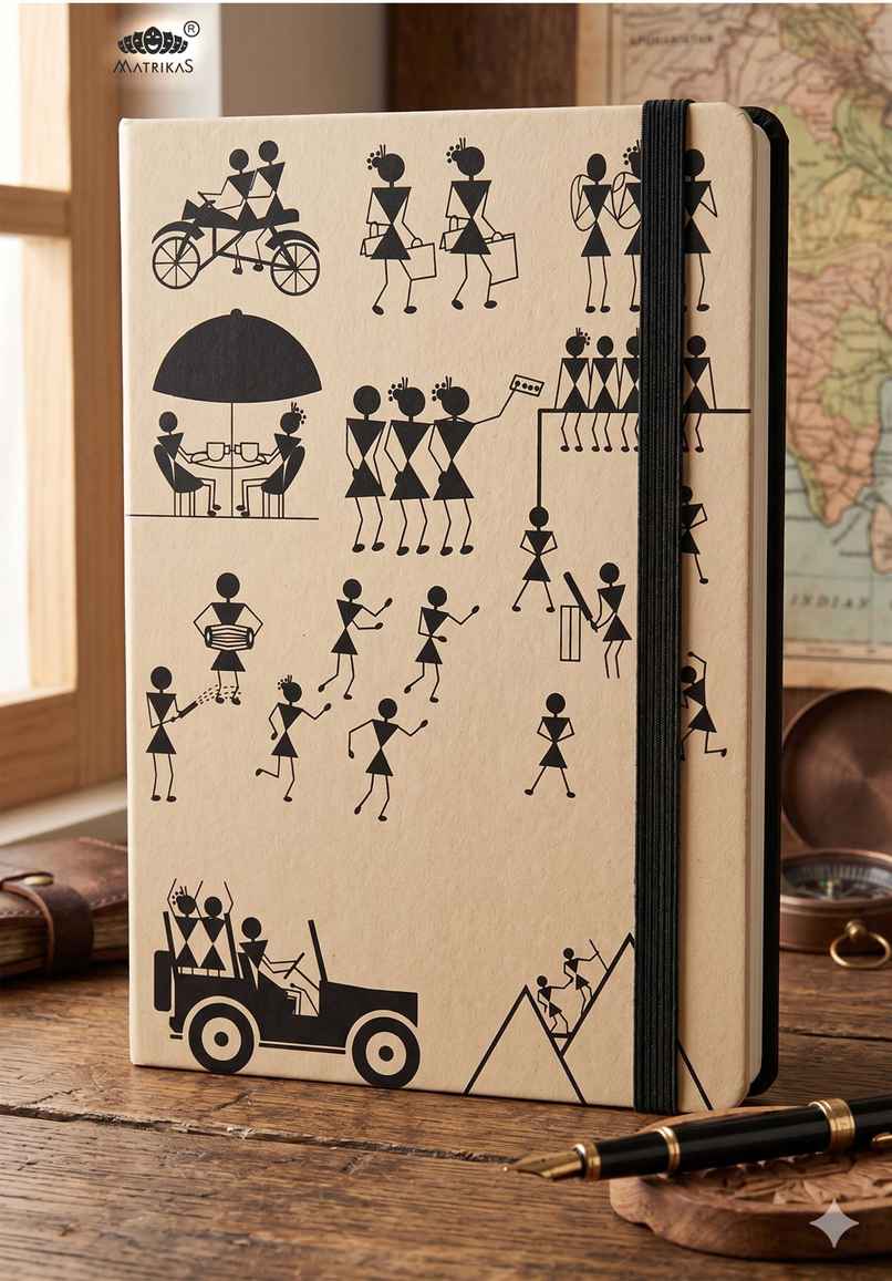 Matrikas Warli Journal | Ruled | Hardbound | B5 Size | 224 Pages