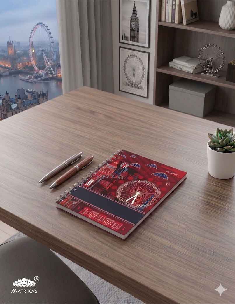 Matrikas Premium Sprial Notebook |Ruled| Wire-O-Wire | A5 Size | 224 Pages