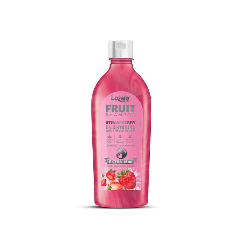 Lozalo Fruit Pet Shampoo Strawberry pH Balanced Paraben Free for Dogs and Cats Lozalo Fruit Pet Shampoo Strawberry pH Balanced Paraben Free for Dogs and Cats