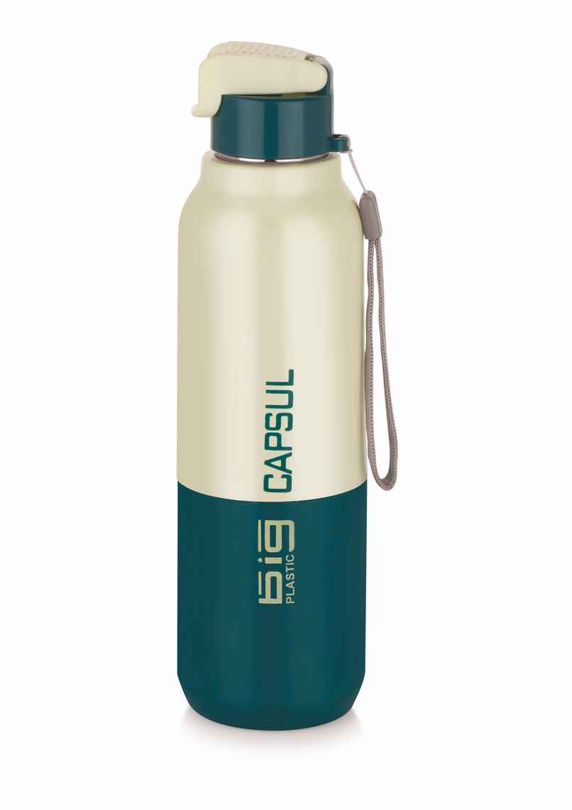 Big Plastics Capsul Insulated Water Bottle | Green | 900 ml Big Plastics Capsul Insulated Water Bottle | Green | 900 ml