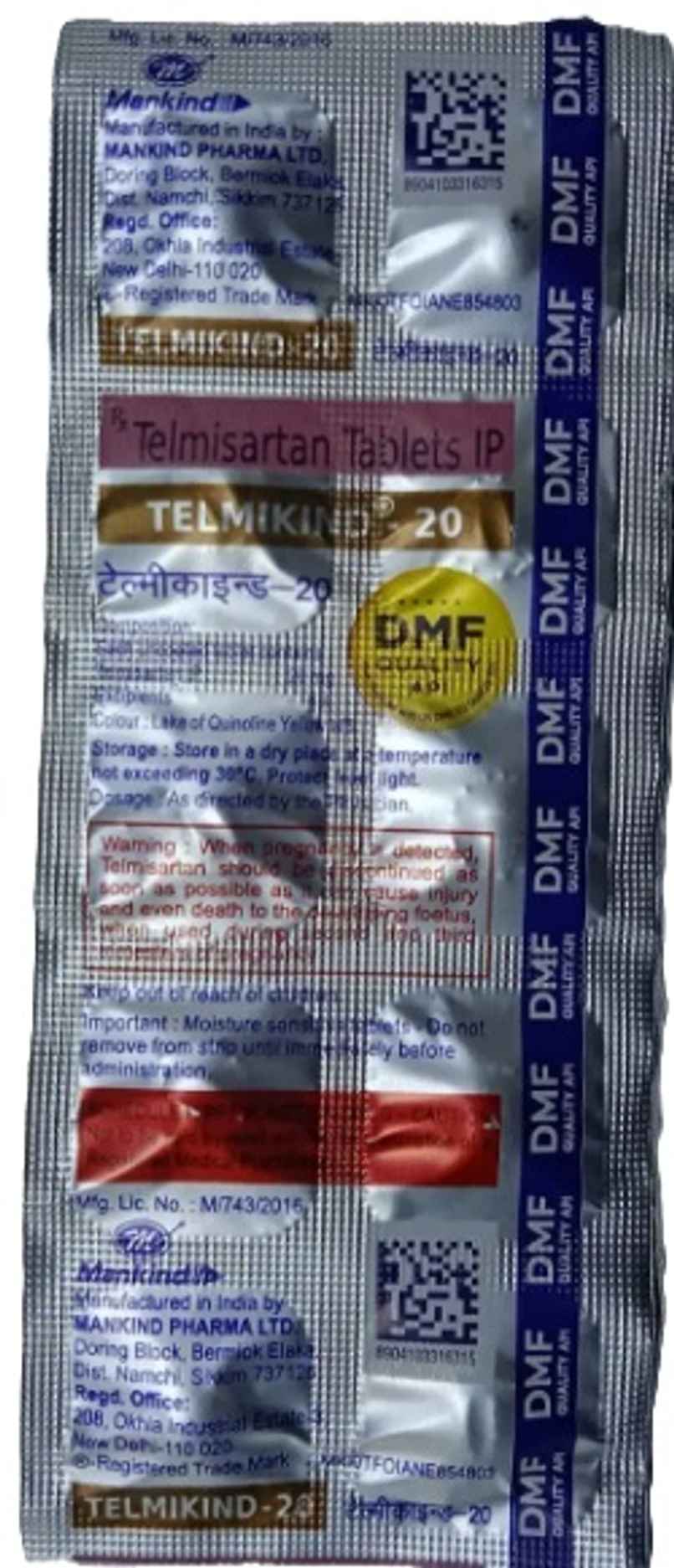 Telmikind-20 Tablet