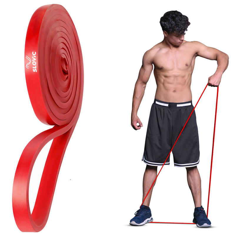 Slovic Heavy Resistance Band (7-15 kg) for Strength Training & Home Workout - Natural Rubber