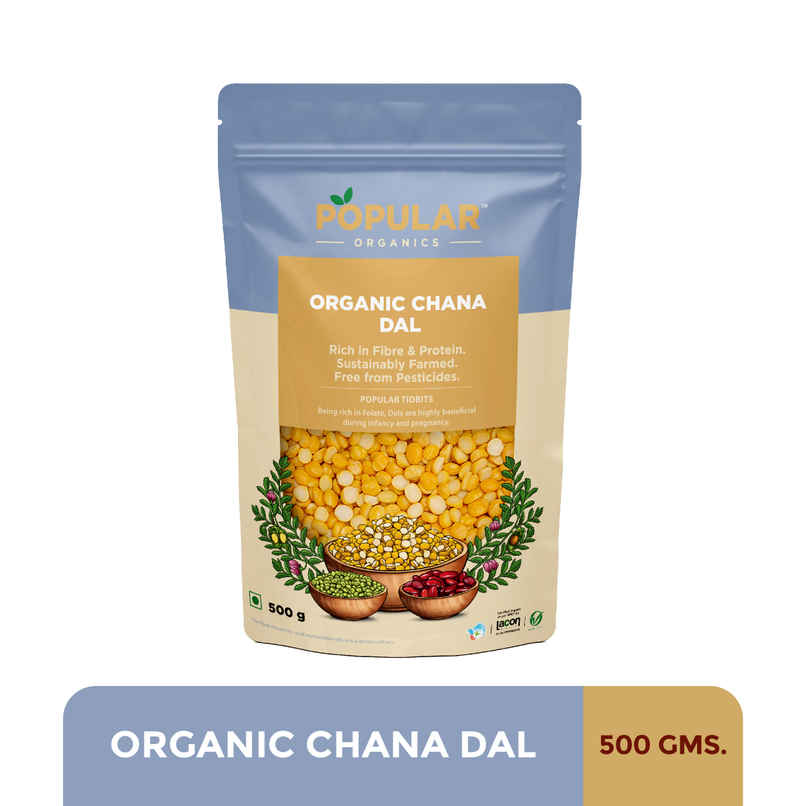 Popular Organics Chana Dal-Split Bengal Gram