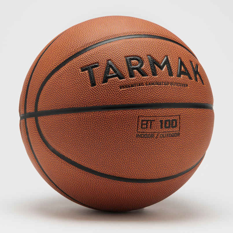 Decathlon | Tarmak Basketball Ball With Rubber Gip, Orange, Size 7