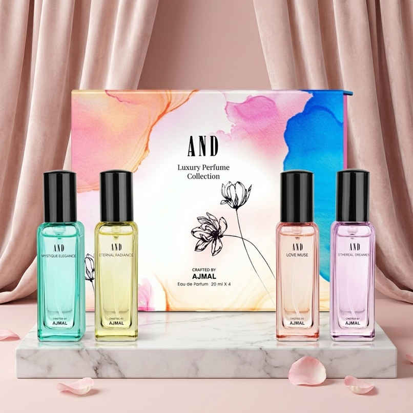 Ajmal Edp Gift Set For Women With Ethereal Dreamer | Love Muse | Pack Of 4 | 20 ml Each