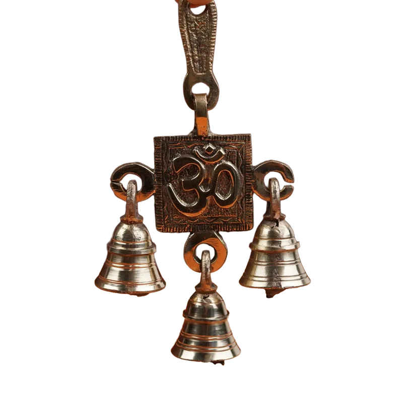 Servdharm Brass Decorative Wall Hanging Om Bell | 6 Inch