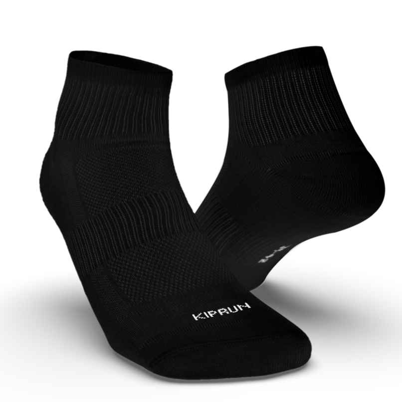 Decathlon | Kiprun Solid Socks | Black - UK 2.5 - 5