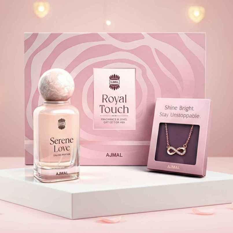 Ajmal Royal Touch Perfume Jewellery Gift Set for Her | 65 ml