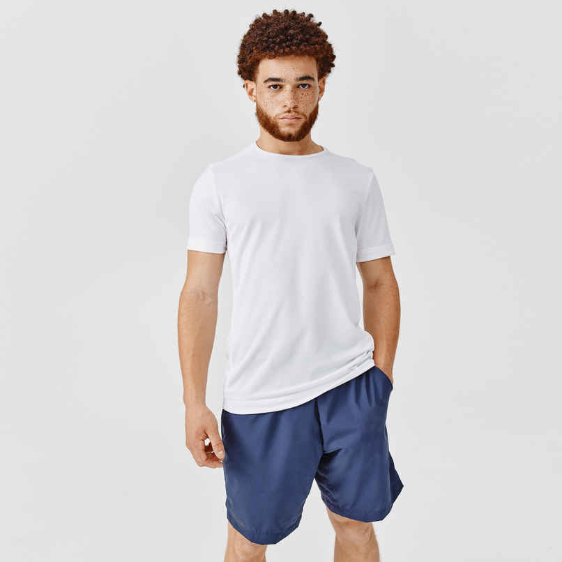 Decathlon Men's Quick Dry Running T-shirt | White | L