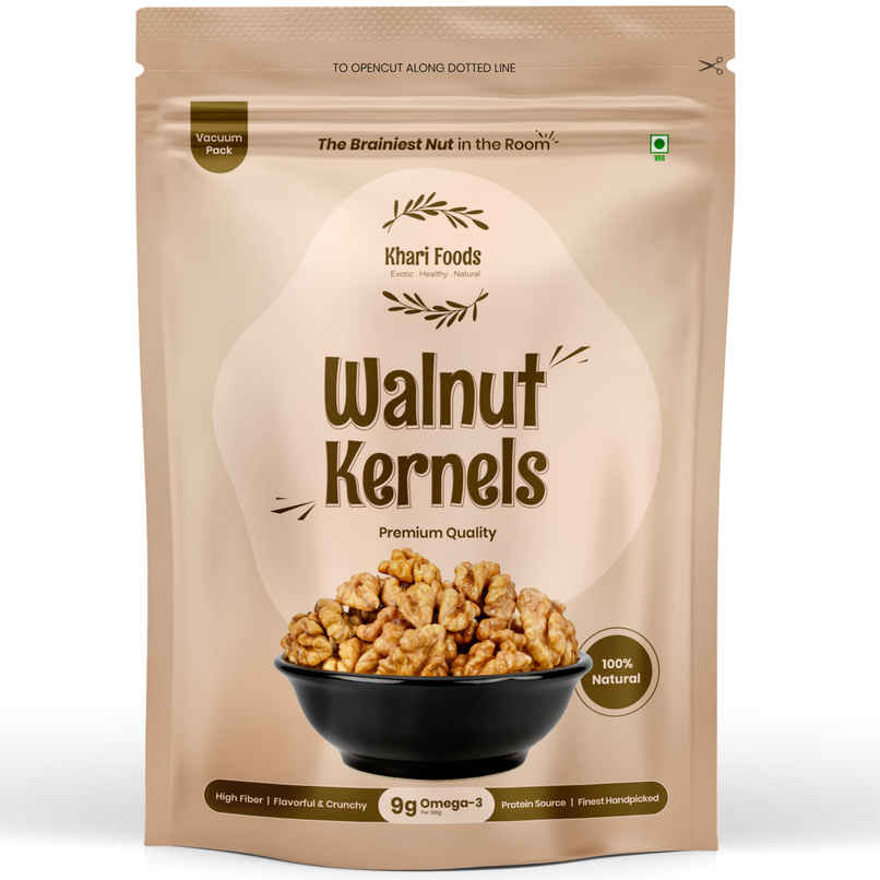 Khari Foods Premium Chile Walnut Kernels / Akhrot Giri Dry Fruits
