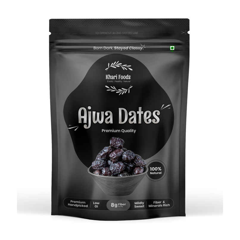 Khari Foods Premium Ajwa Dates | Minerals Rich Khajoor, Dry Fruit Khajoor