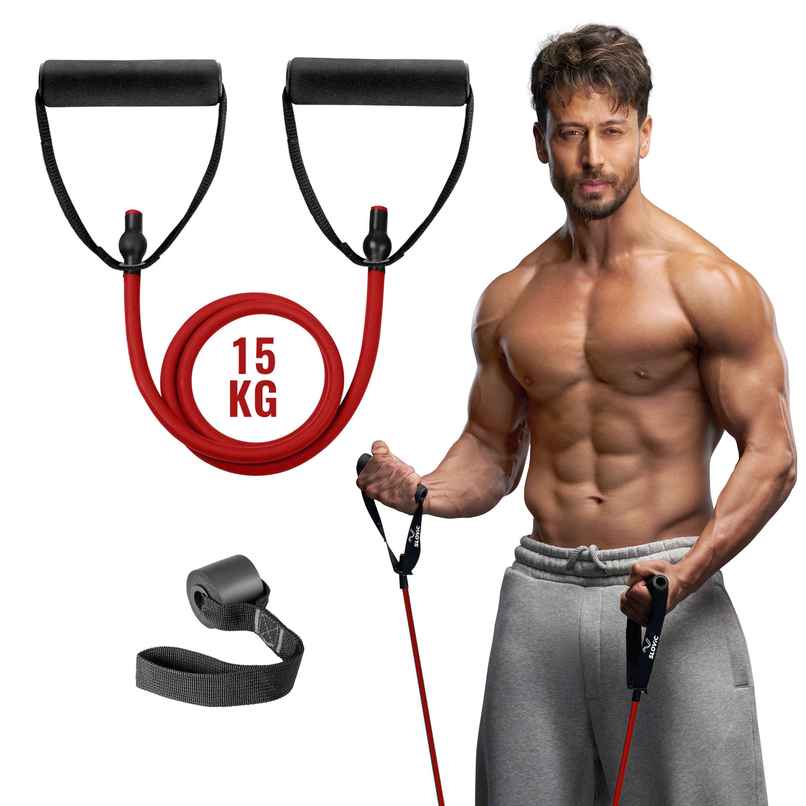 Slovic 15 kg Tube Resistance Band for Full Body Workout & Exercise | Natural and Unbreakable Rubber Slovic 15 kg Tube Resistance Band for Full Body Workout & Exercise | Natural and Unbreakable Rubber