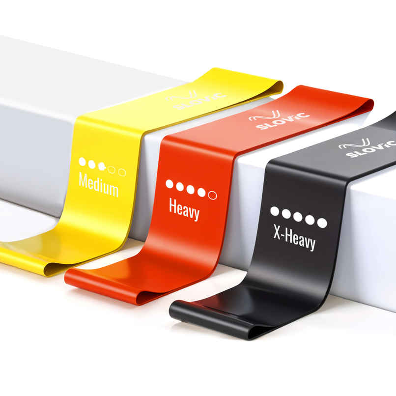 Slovic Mini Loop Resistance Bands | Non-Slip Elastic Bands for Home Workout