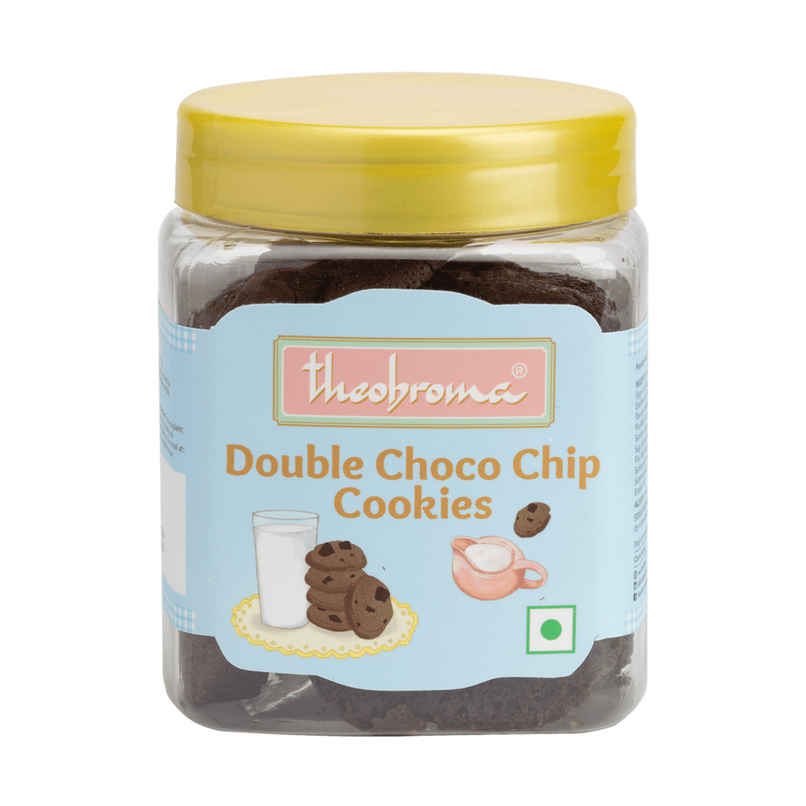 Theobroma Double Choco Chip Cookies | Soft Baked | No Plam Oil | No Preservatives Theobroma Double Choco Chip Cookies | Soft Baked | No Plam Oil | No Preservatives