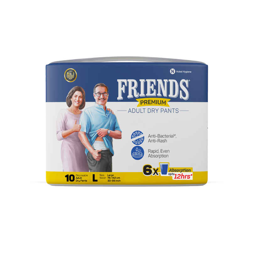Friends Adult Diaper Pant  |L | 30-56 inch | Premium Type