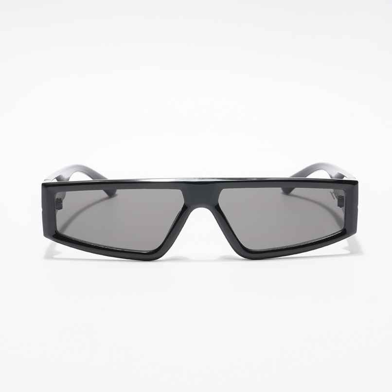 Voyage Unisex Geometric Plastic Sunglasses | Black - M