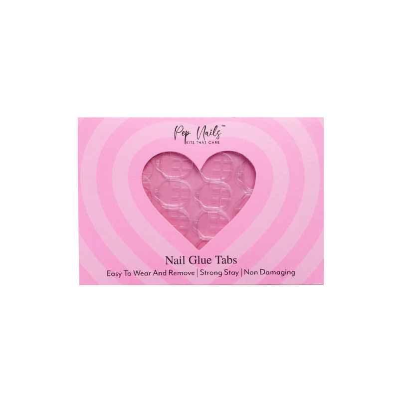 Pep Nails | Glue Tabs | Single Sheet Of 30 | Non Damaging | 1 Week Stay | Easy To Use And Remove