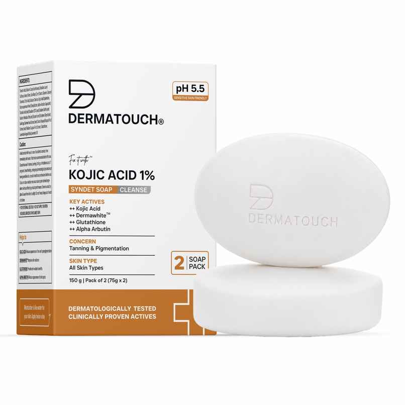 Dermatouch Kojic Acid 1% Soap With Glutathione For Pigmentation & Sun Damage Soap | For Men & Women Dermatouch Kojic Acid 1% Soap With Glutathione For Pigmentation & Sun Damage Soap | For Men & Women
