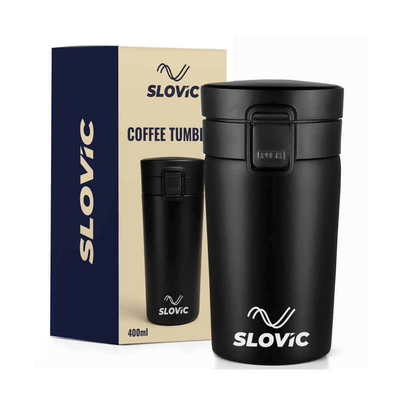 Slovic Insulated Hot & Cold Coffee Tumbler for Gym & Travel Use | 400 ml