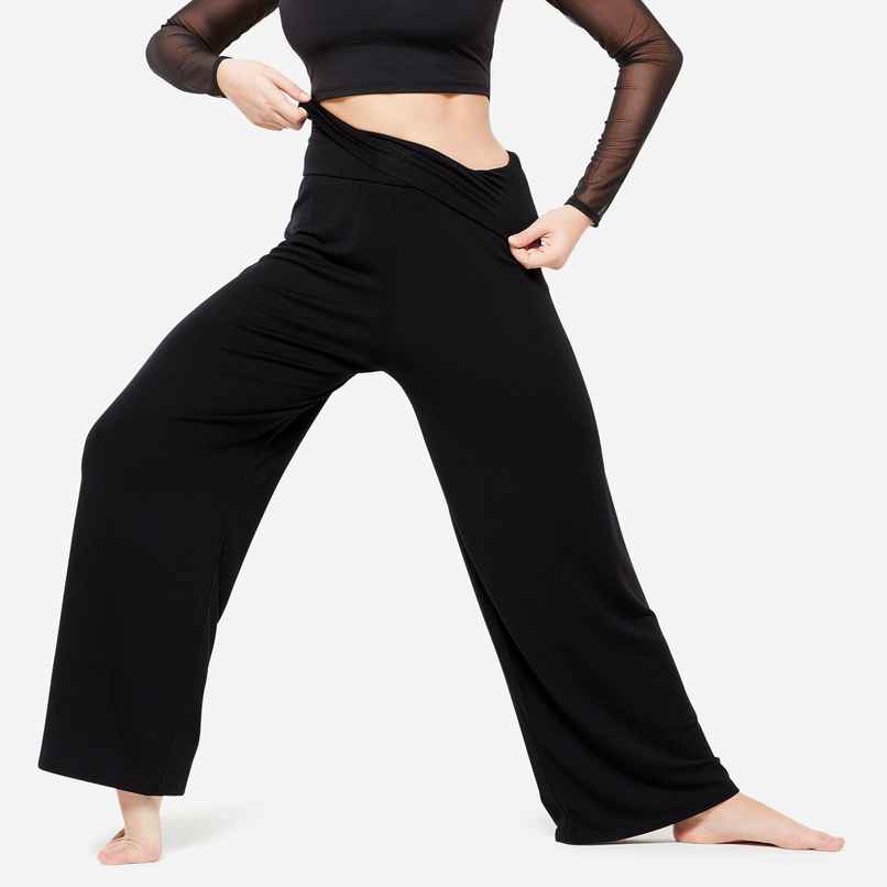 Decathlon | Domyos WoMen's Loose Dance Bottoms | Black - M Decathlon | Domyos WoMen's Loose Dance Bottoms | Black - M