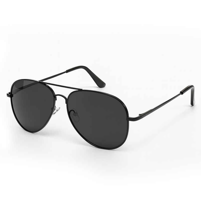 Slovic Full-Rim Unisex Aviator Sunglasses with UV400 Protection Lenses | Lightweight | Black Slovic Full-Rim Unisex Aviator Sunglasses with UV400 Protection Lenses | Lightweight | Black
