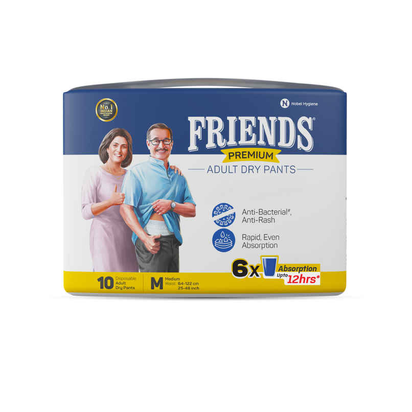 Friends Adult Diaper Pant | M | 25-48 inch | Premium Type Friends Adult Diaper Pant | M | 25-48 inch | Premium Type