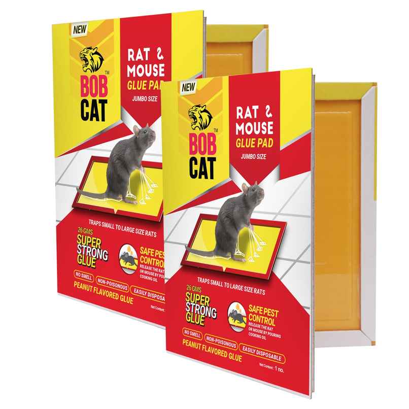 JUMBO SIZE BOB CAT RAT GLUE TRAP STRONG- PACK OF 2 -MEDIUM SIZE