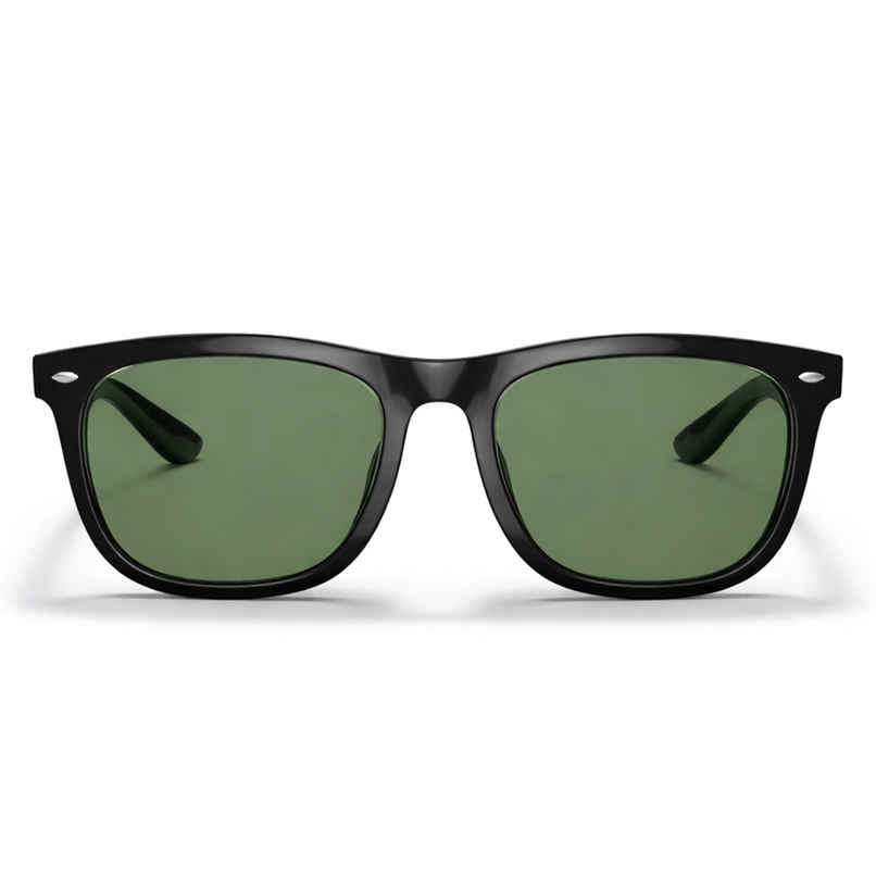 Slovic Green Polycarbonate Wayfarer Sunglasses with UV-Protected Lenses for Men & Women