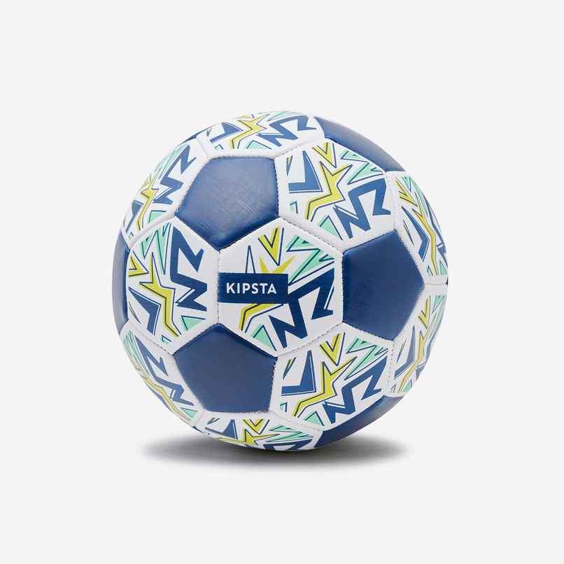 Decathlon Kipsta Mini Football Learning Ball | White & Blue | Size 1