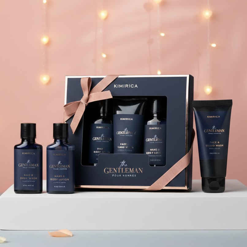 Kimirica Gentlemen Trio Gift Set | Grooming Set for Men | Shower Gel, Body Lotion and Face Wash Kimirica Gentlemen Trio Gift Set | Grooming Set for Men | Shower Gel, Body Lotion and Face Wash