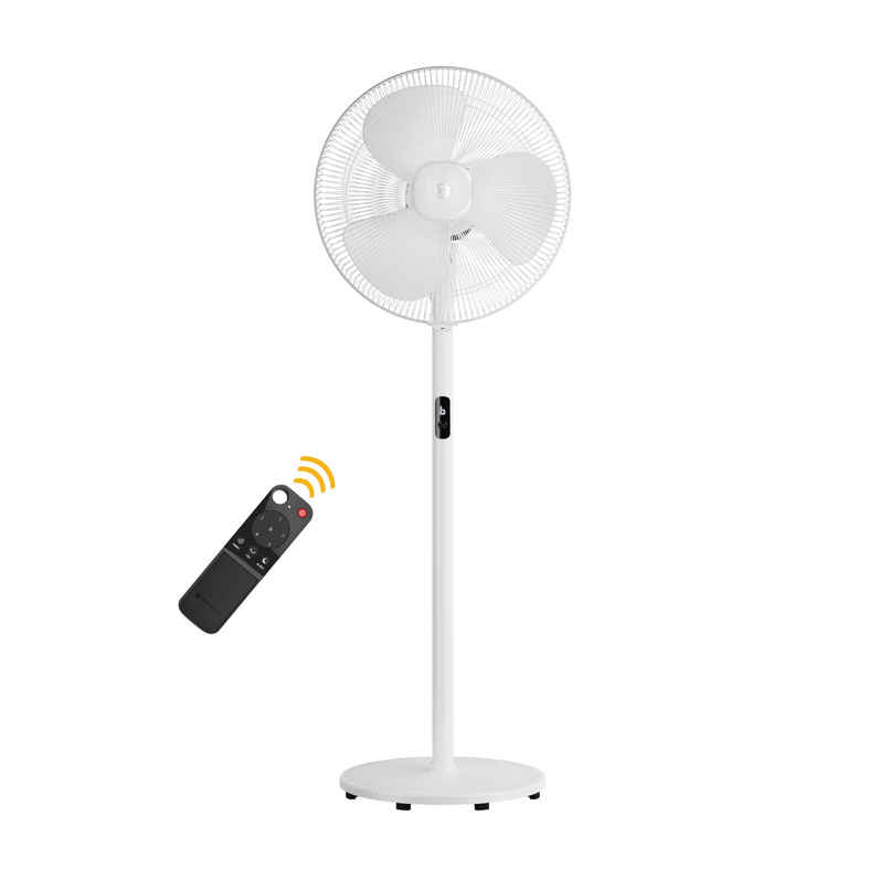 Atomberg Renesa BLDC Pedestal Fan, 400mm, Remote Control, LED Display, 6 Speeds, Snow White