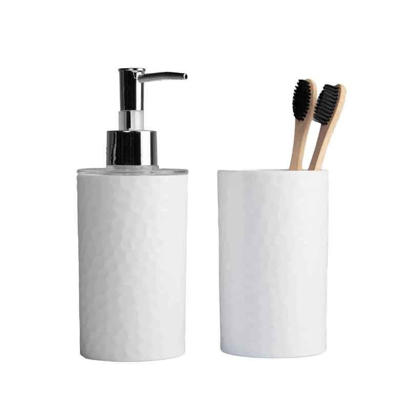 Bathroom Set | Soap Dispenser And Tumbler Bathroom Set | Soap Dispenser And Tumbler