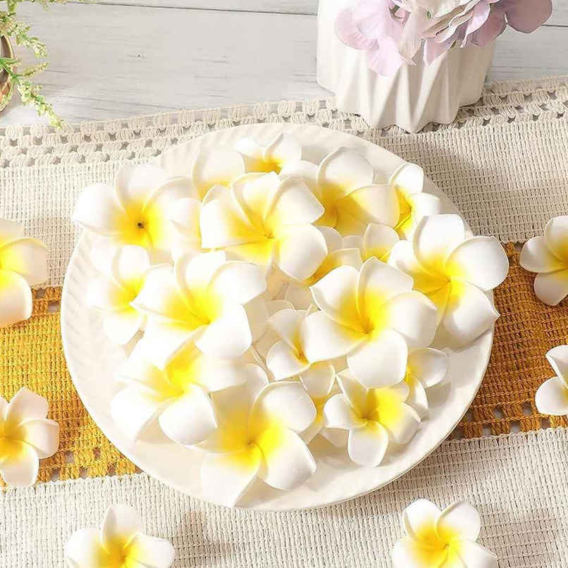 TIED RIBBONS Artificial Flower for Pooja Room Decoration